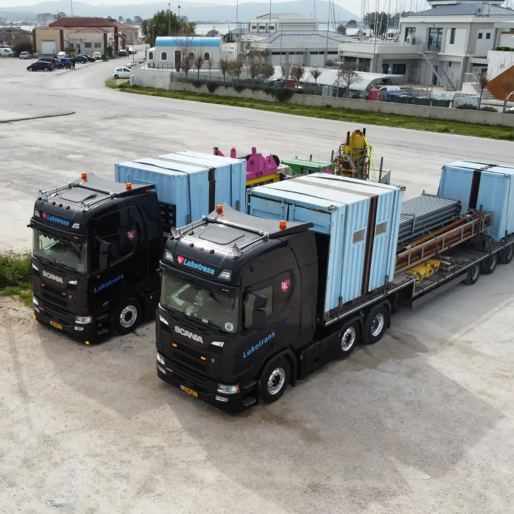 Lukotrans truck providing less than truckload shipping across Europe